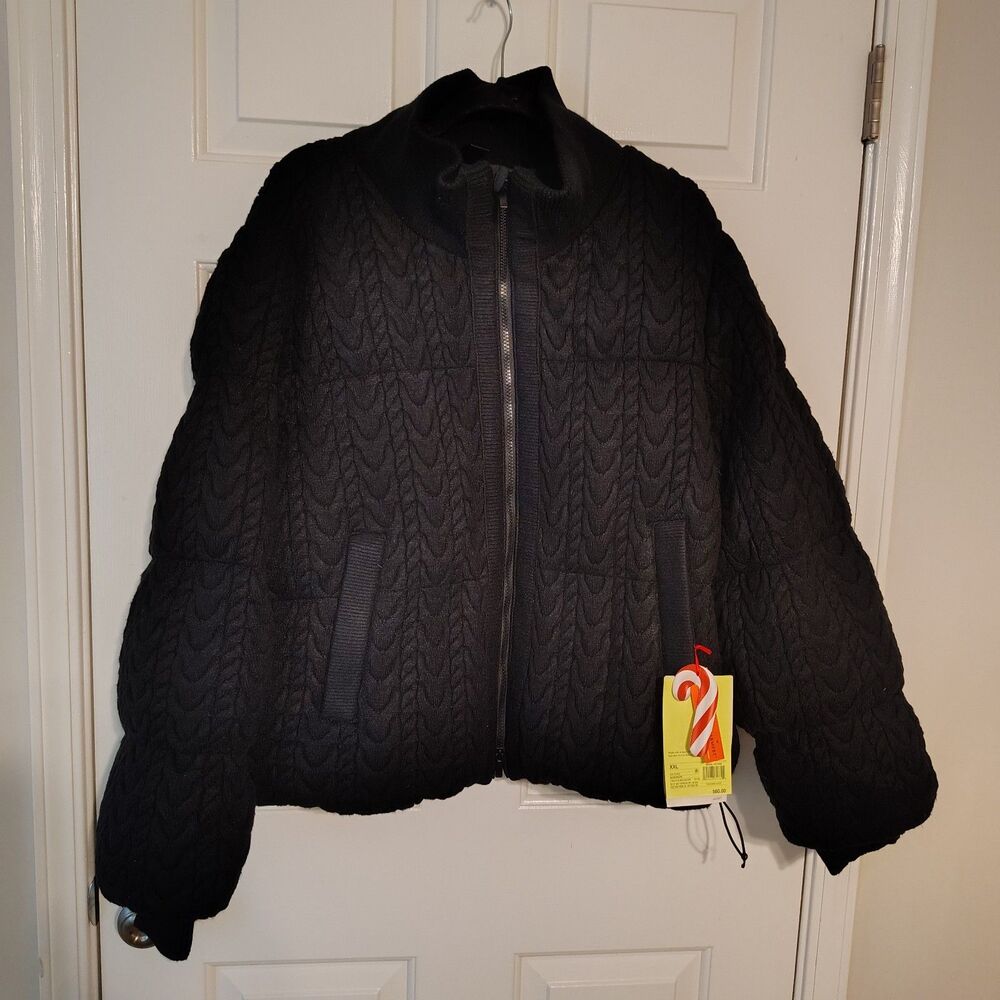 Women's Puffer Jacket - All In Motion Black XXL - Picture 4 of 6